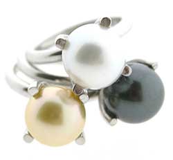 Prachtige ringen met zoutwaterparels - collectie Circles Art&Jewelry - Zwijndrecht