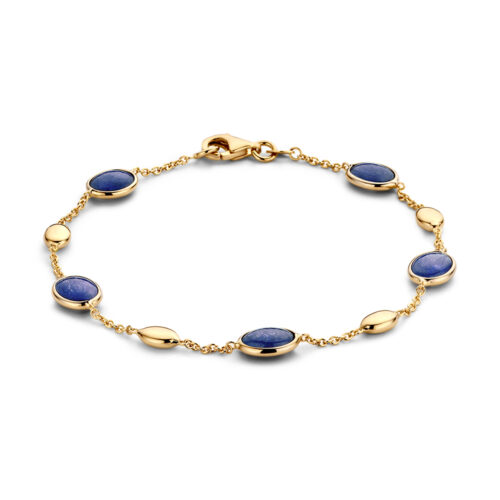 exclusieve sieraden Rotterdam online-armband-geelgoud-edelsteen-Circles Art and Jewelry-Zwijndrecht