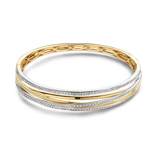 armband-bicolor-briljant-1-03-crt-Exclusieve sieraden Rotterdam online-Circles Art and Jewelry-Zwijndrecht