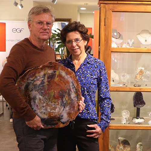 Herma en Wilfried de Nobel-eigenaren van Circles Art&Jewelry - Zwijndrecht